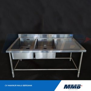 DOUBLE-SINK Stainless steel